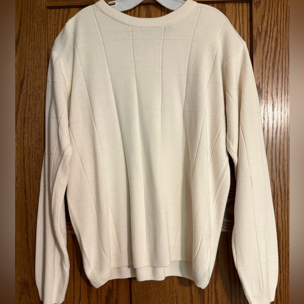 Elegant Cream Sweater for Men